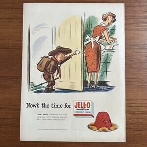 1953 Vintage Jello Print Ad Now's the time for Jello